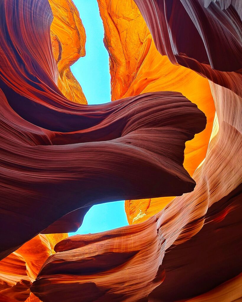 canyon, sandstone, rocks, geology, nature, sunlight, photography, waves, colours, arizona, desert, usa, erosion, rock formation, texture, cave, travel, outdoors